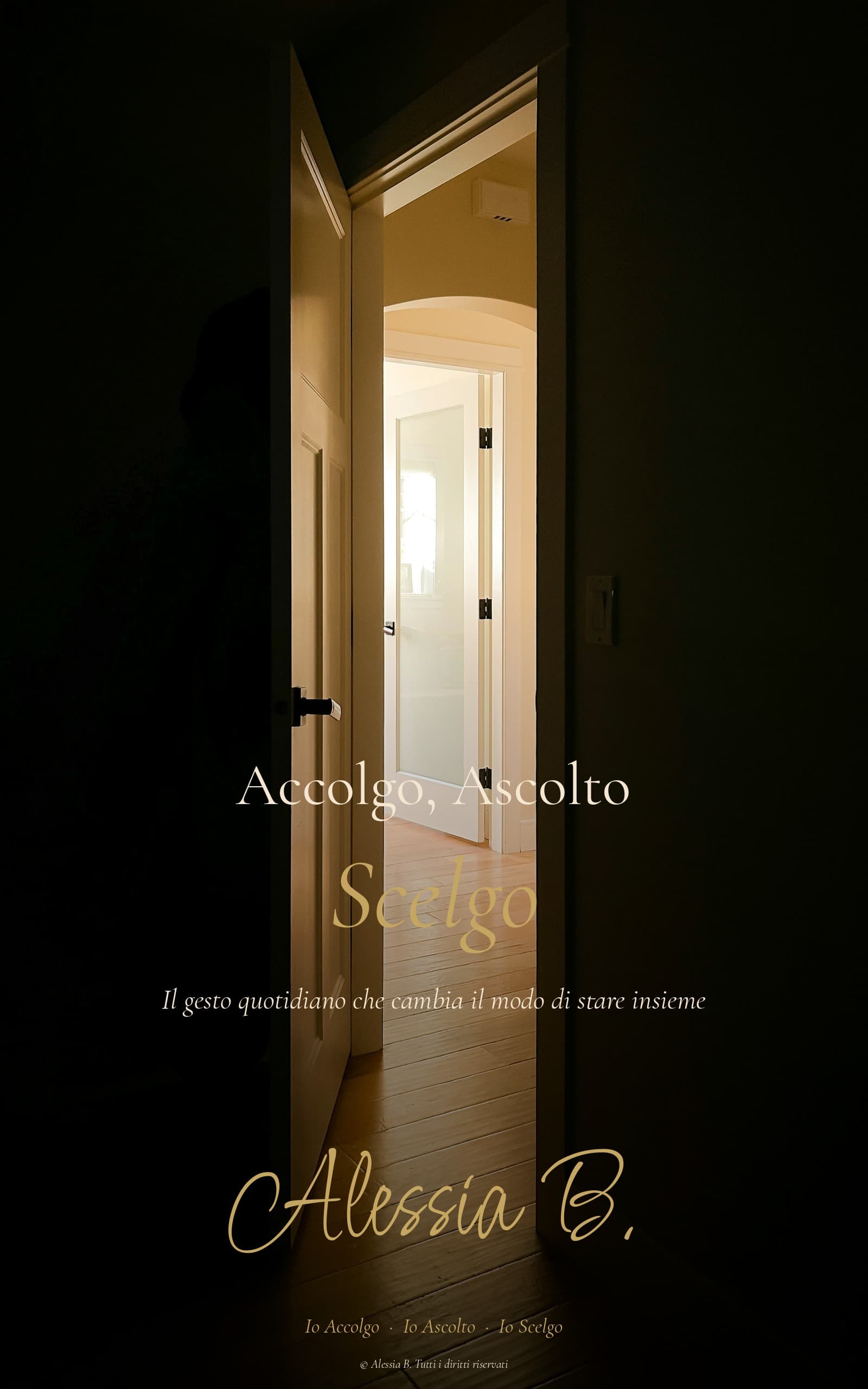 Copertina Accolgo, Ascolto, Scelgo